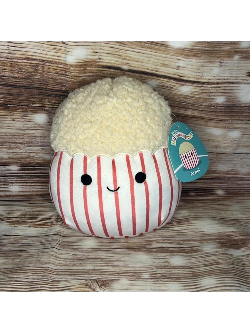 Arnel the Popcorn bucket Squishmallow NWT 8”